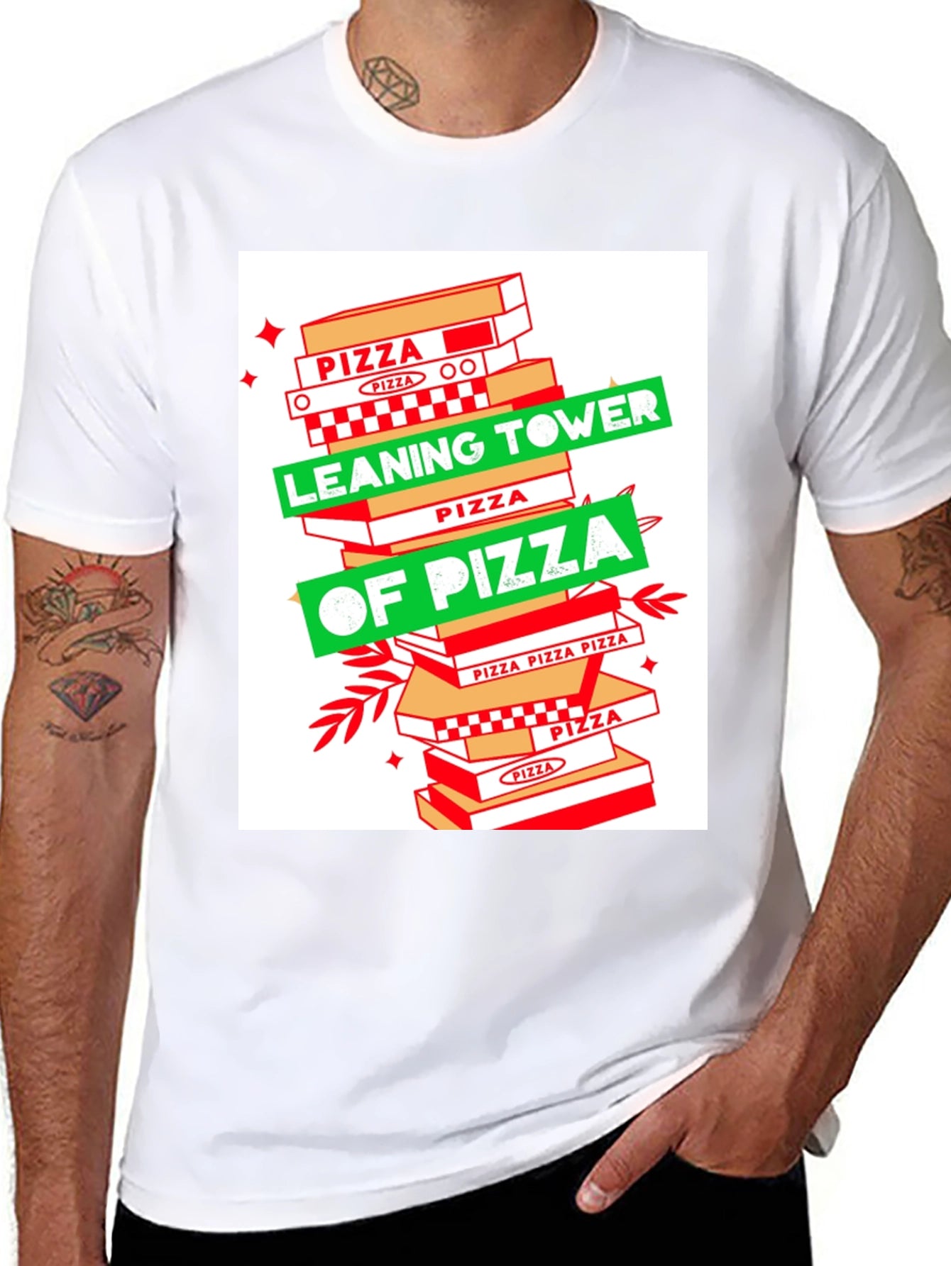 Leaning Tower of Pizza T-Shirt