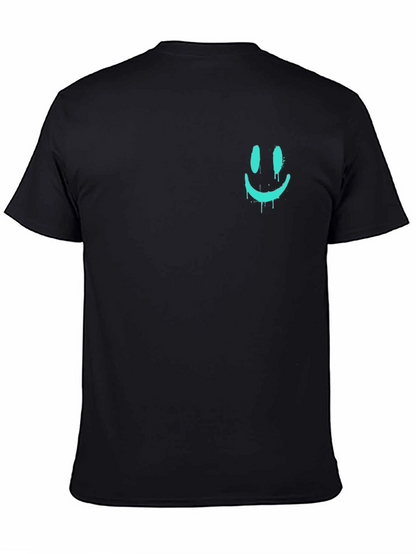 Cool Dripping Smiley Face Graphic Tee