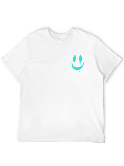 Cool Dripping Smiley Face Graphic Tee