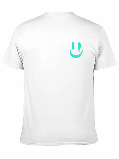 Cool Dripping Smiley Face Graphic Tee