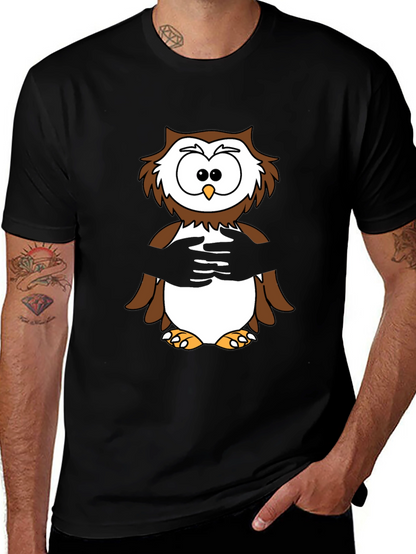 Owl Hug T-Shirt -  Cozy & Fun Design
