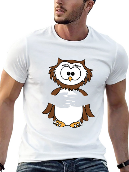 Owl Hug T-Shirt -  Cozy & Fun Design