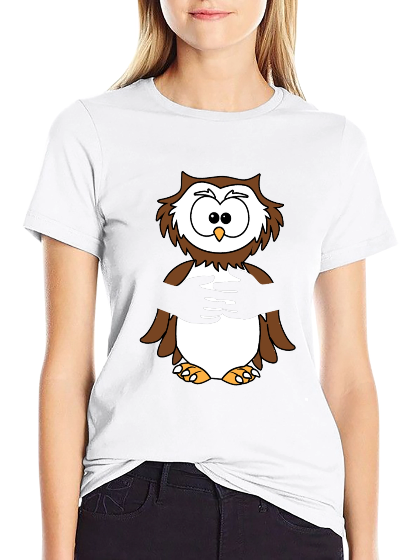 Owl Hug T-Shirt -  Cozy & Fun Design