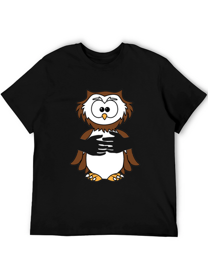 Owl Hug T-Shirt -  Cozy & Fun Design