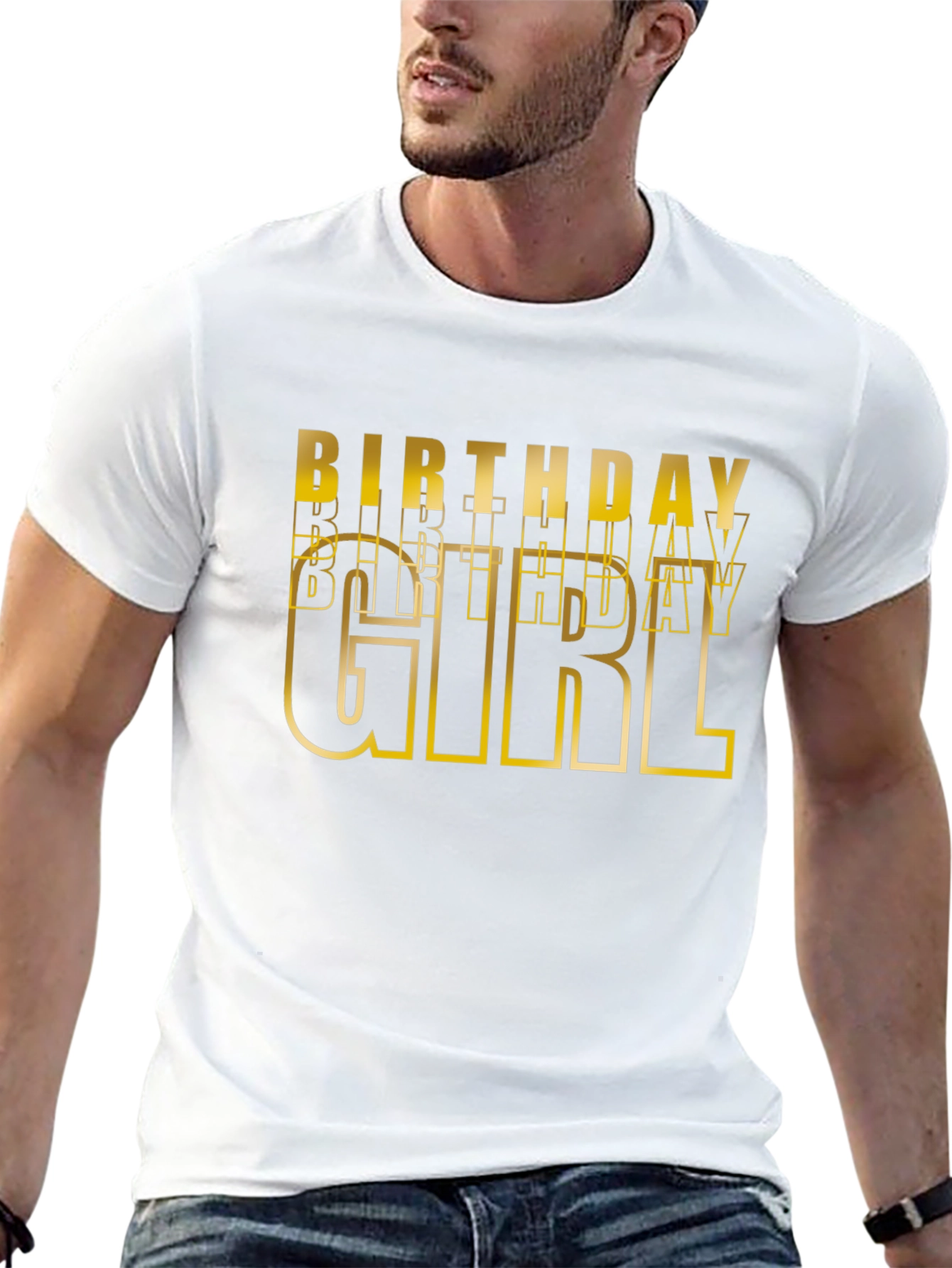 Birthday Girl Graphic Tee - Black Cotton T-Shirt