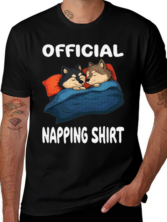 Official Napping Shirt with Sleeping Dogs