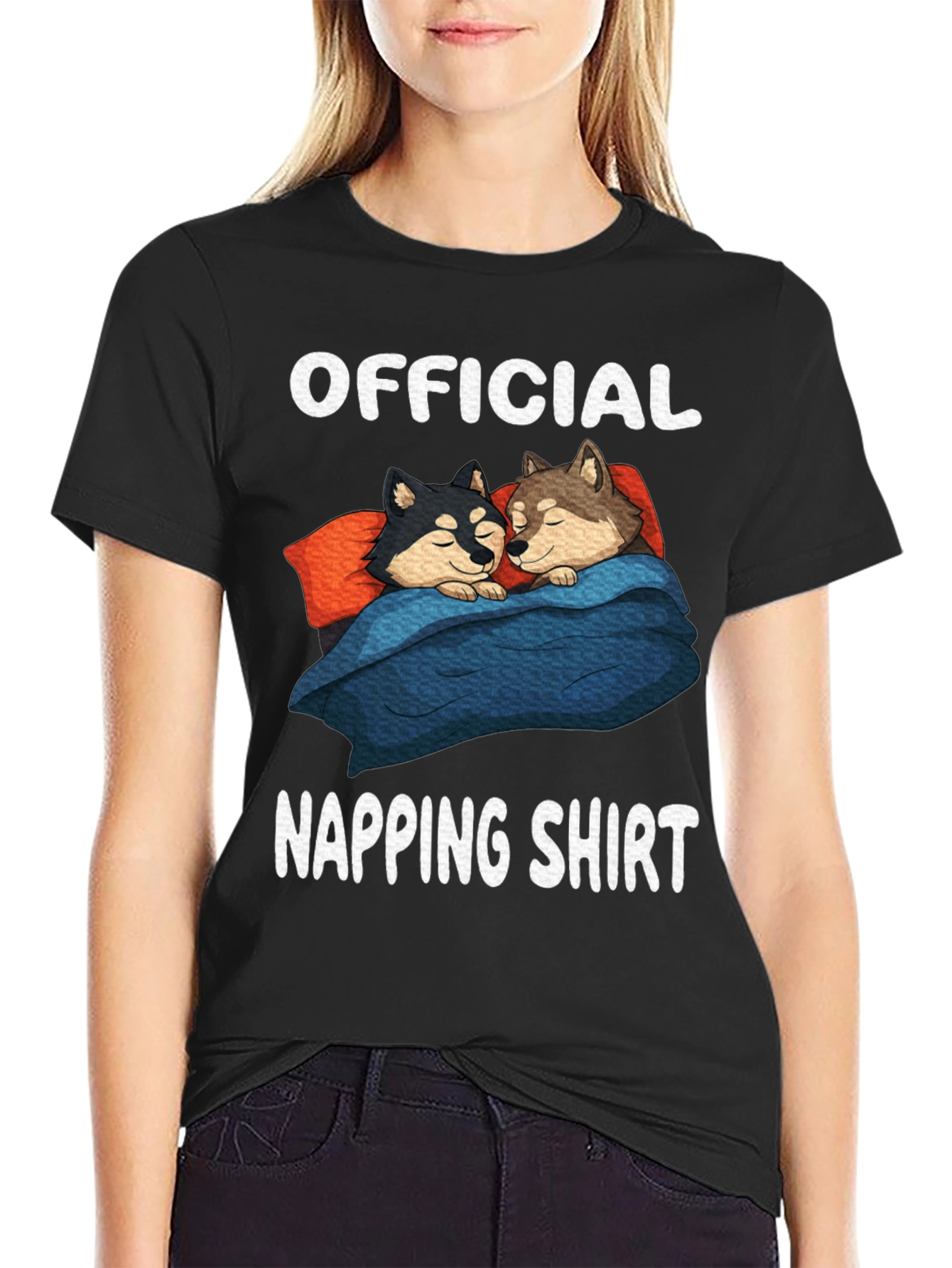 Official Napping Shirt with Sleeping Dogs