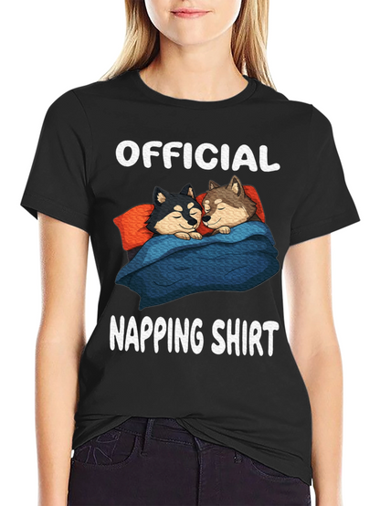 Official Napping Shirt with Sleeping Dogs