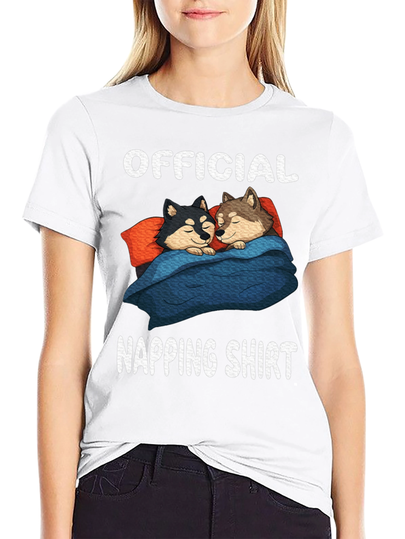 Official Napping Shirt with Sleeping Dogs