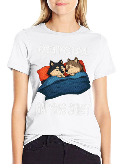 Official Napping Shirt with Sleeping Dogs