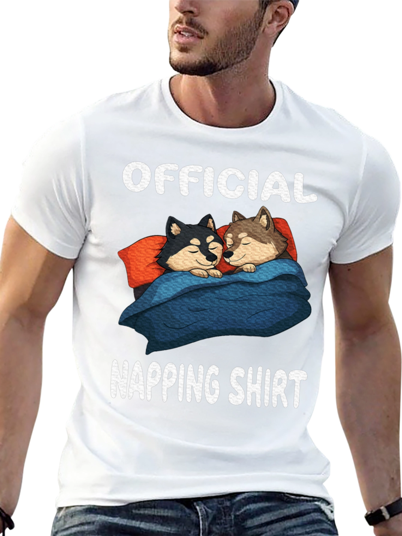 Official Napping Shirt with Sleeping Dogs