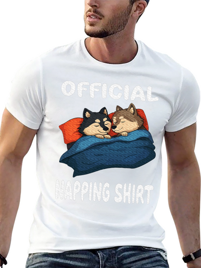 Official Napping Shirt with Sleeping Dogs