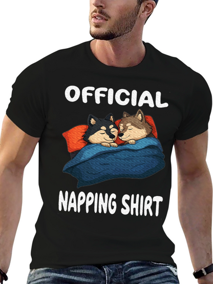 Official Napping Shirt with Sleeping Dogs