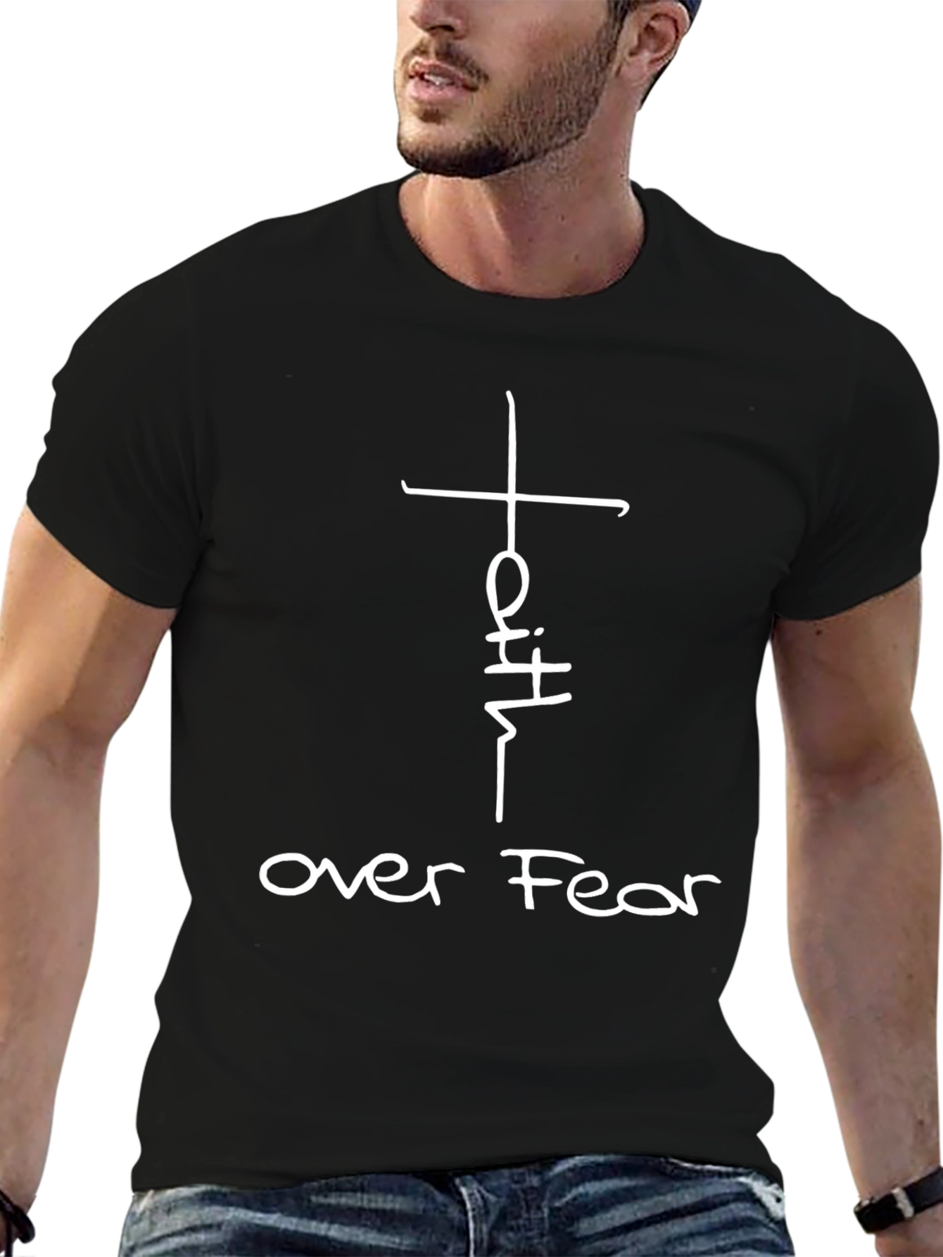 Faith Over Fear Graphic Tee - Christian Inspired T-Shirt