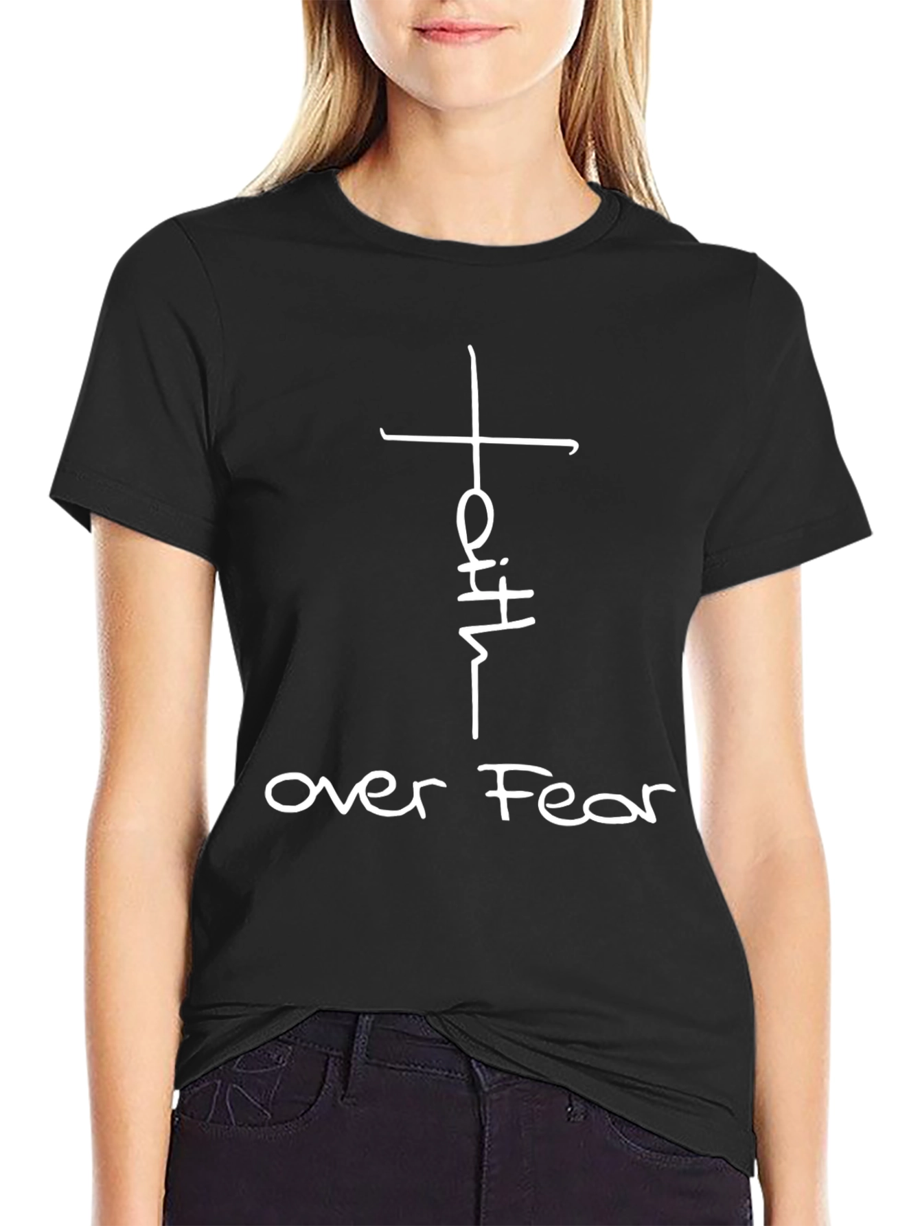 Faith Over Fear Graphic Tee - Christian Inspired T-Shirt