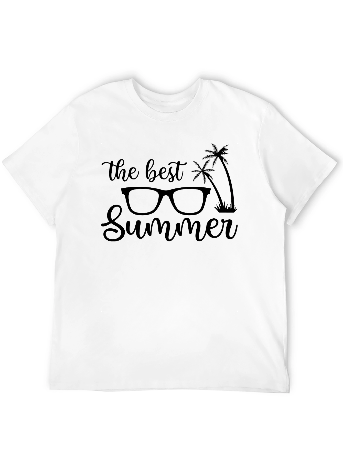 The Best Summer Black Graphic Tee