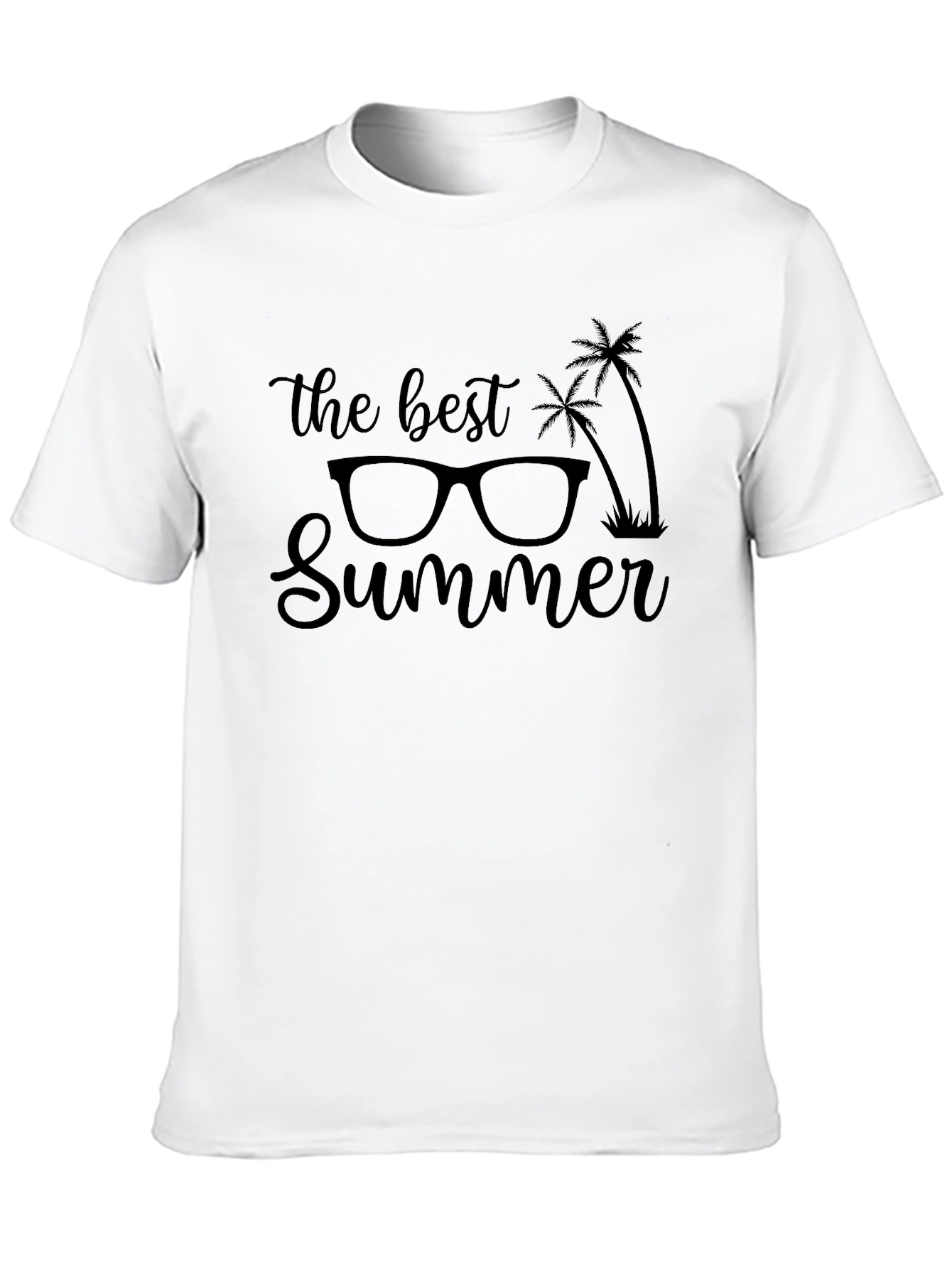 The Best Summer Black Graphic Tee