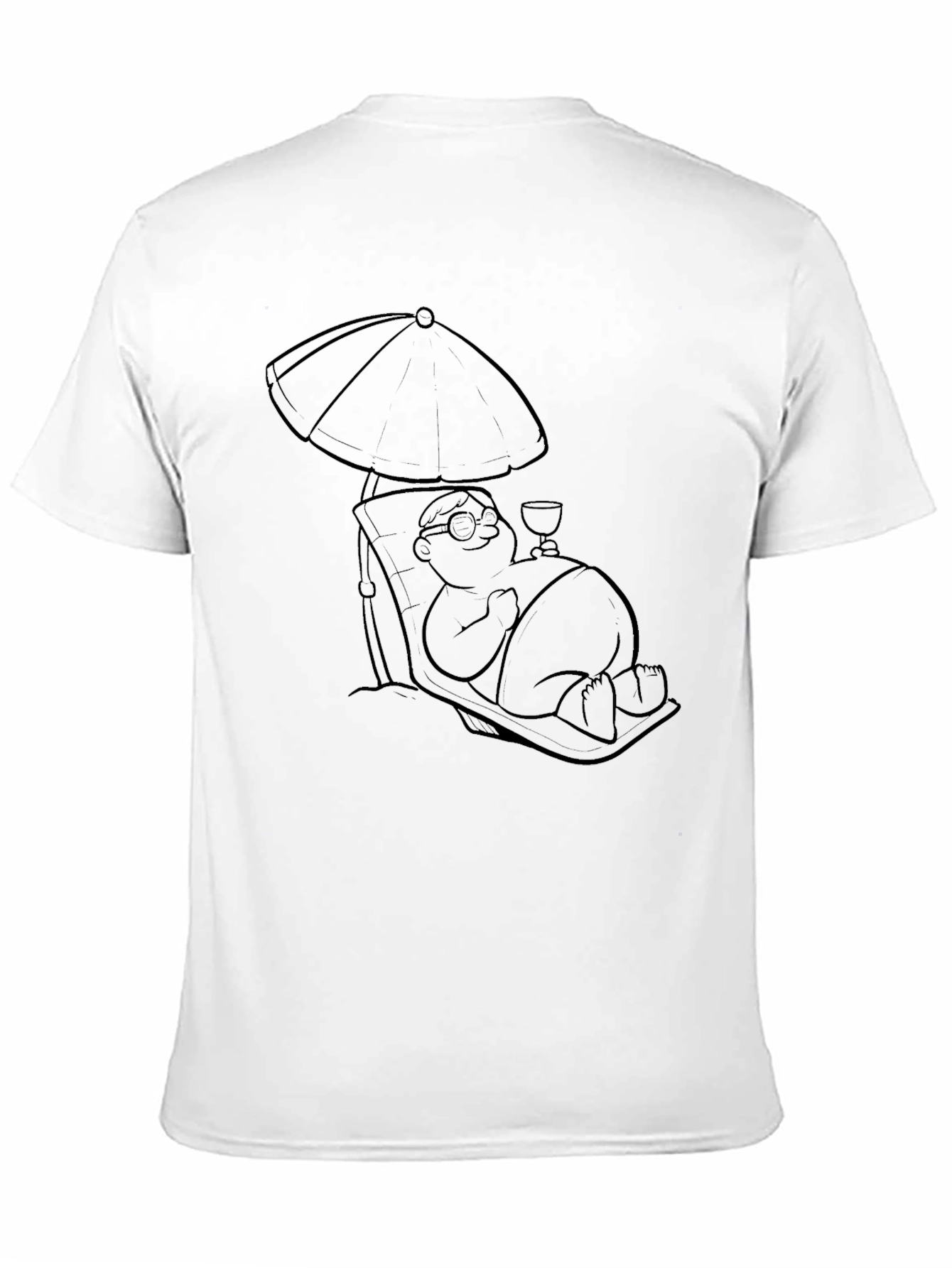 Relaxing Beach T-Shirt - Cartoon Design