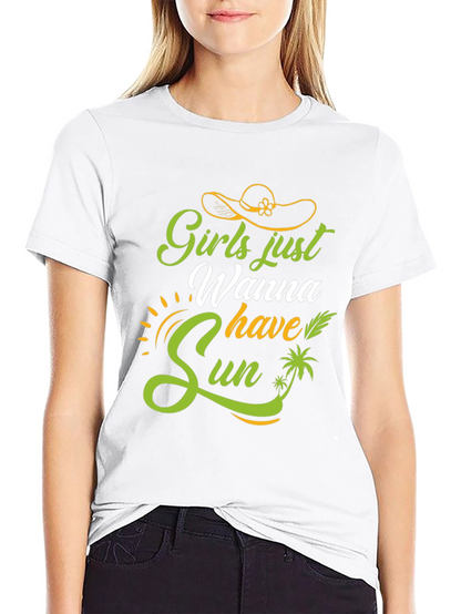 Girls Just Wanna Have Sun Graphic Tee