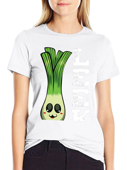 Funny Leek Cartoon T-Shirt