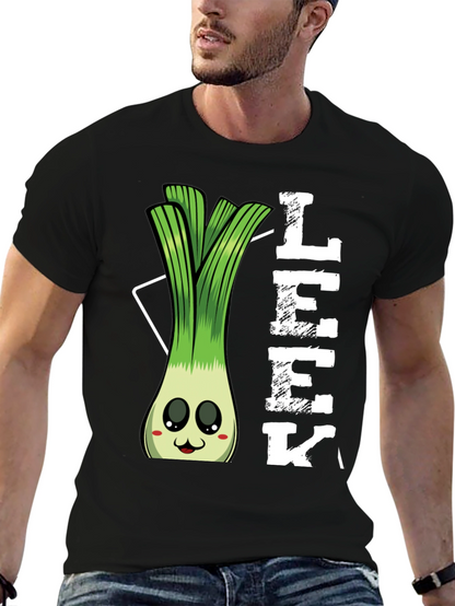 Funny Leek Cartoon T-Shirt