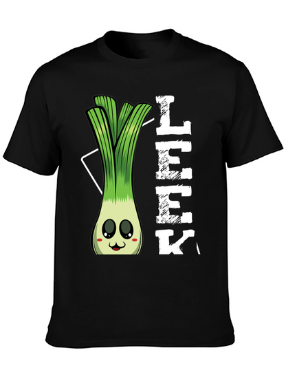 Funny Leek Cartoon T-Shirt
