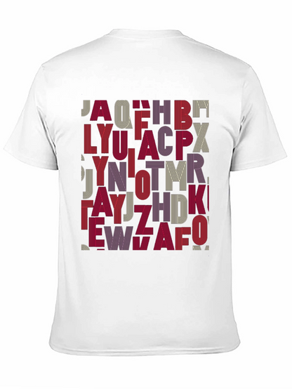 Alphabet Design Tee - Stylish Graphic Print Shirt