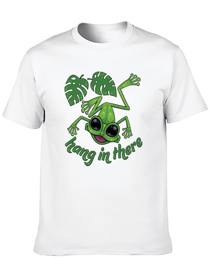 Hang In There Frog T-Shirt - Cute Graphic Tee