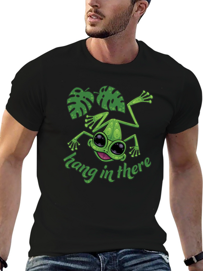 Hang In There Frog T-Shirt - Cute Graphic Tee