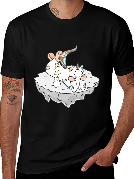 Unicorn Cat T-Shirt - Whimsical Comfort