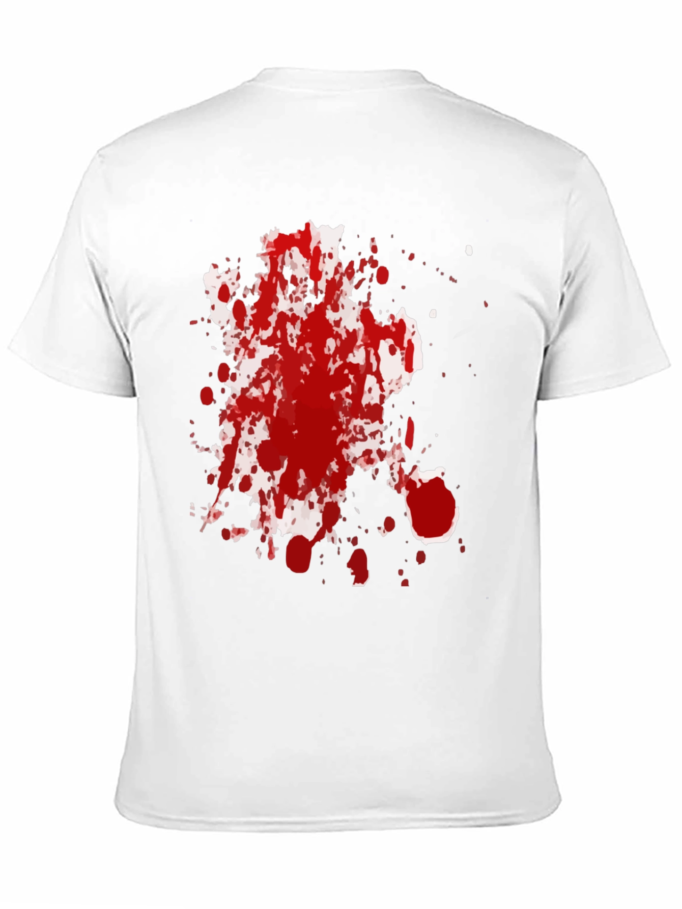 Spattered Red Ink Black T-Shirt