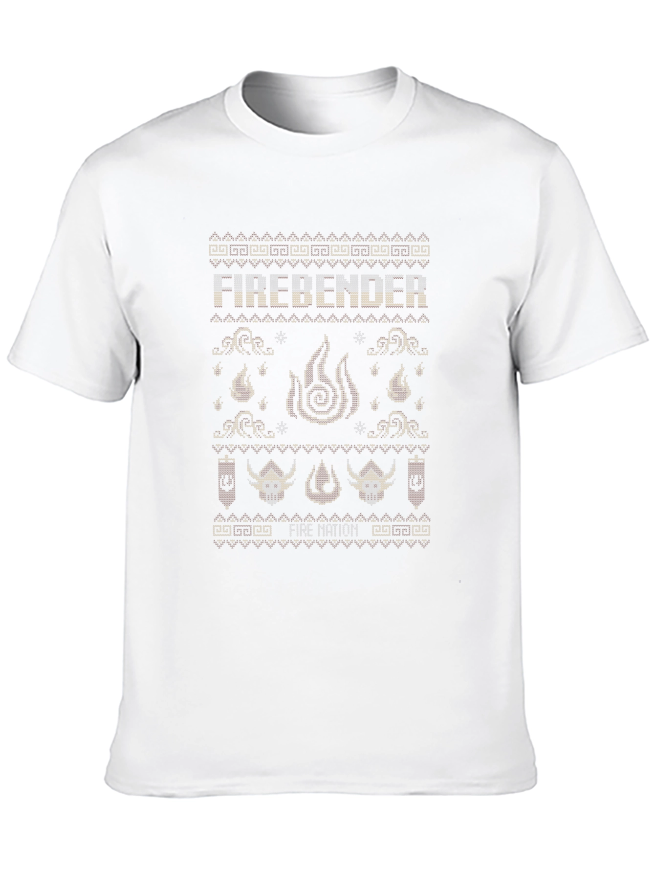 Firebender Ugly Christmas Sweater Style T-Shirt