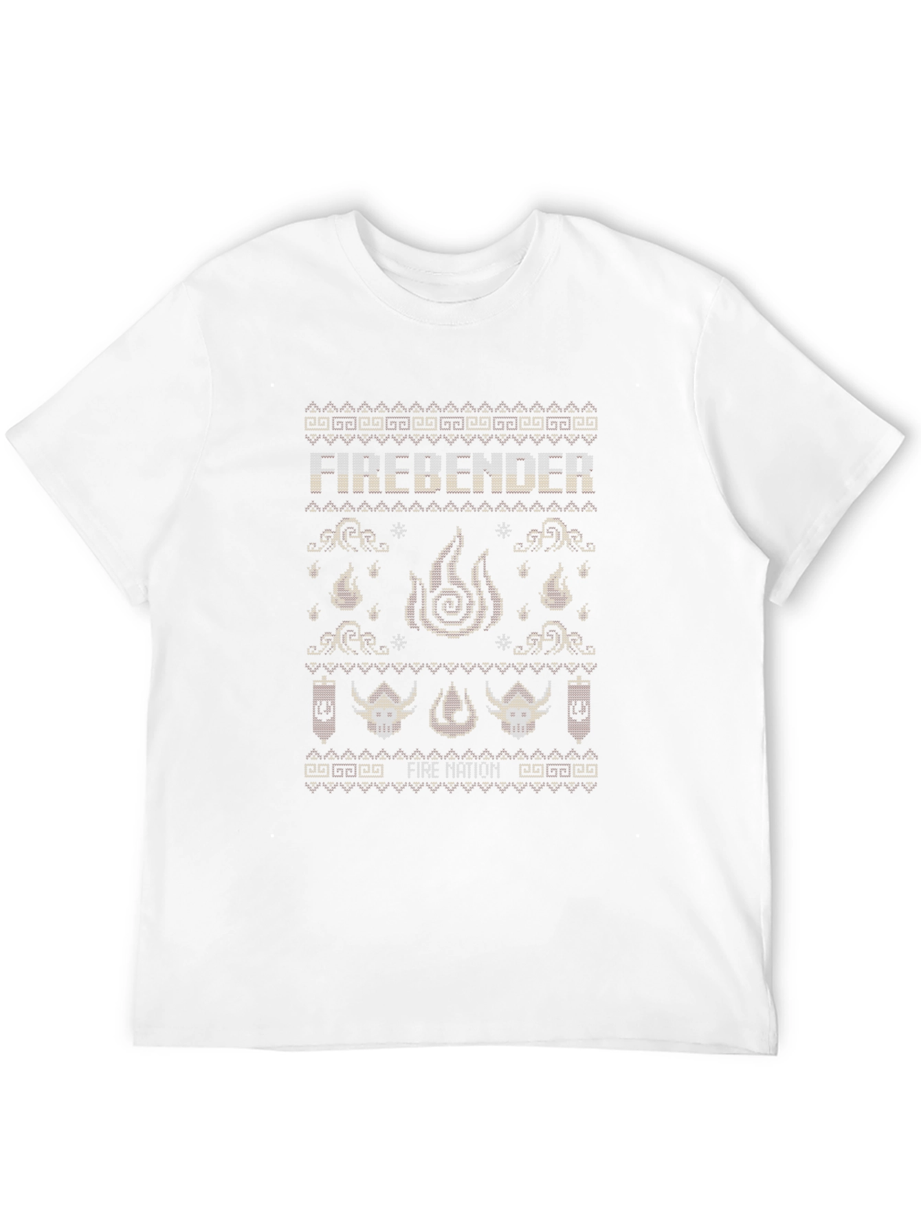 Firebender Ugly Christmas Sweater Style T-Shirt