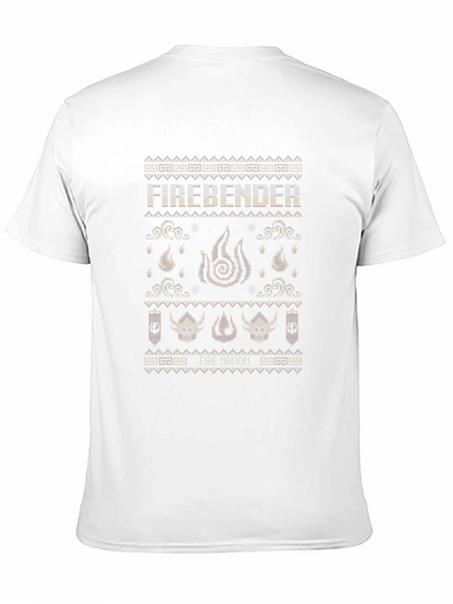 Firebender Ugly Christmas Sweater Style T-Shirt