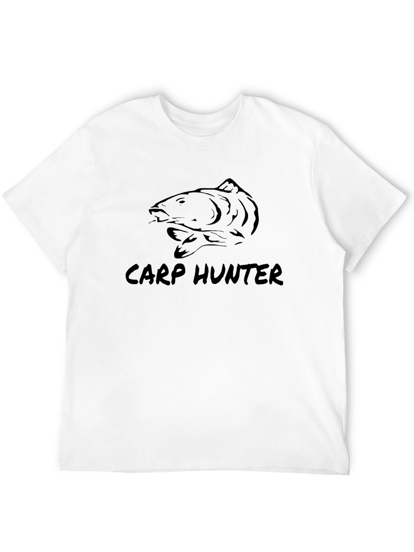 Carp Hunter Black T-Shirt - Fishing Apparel