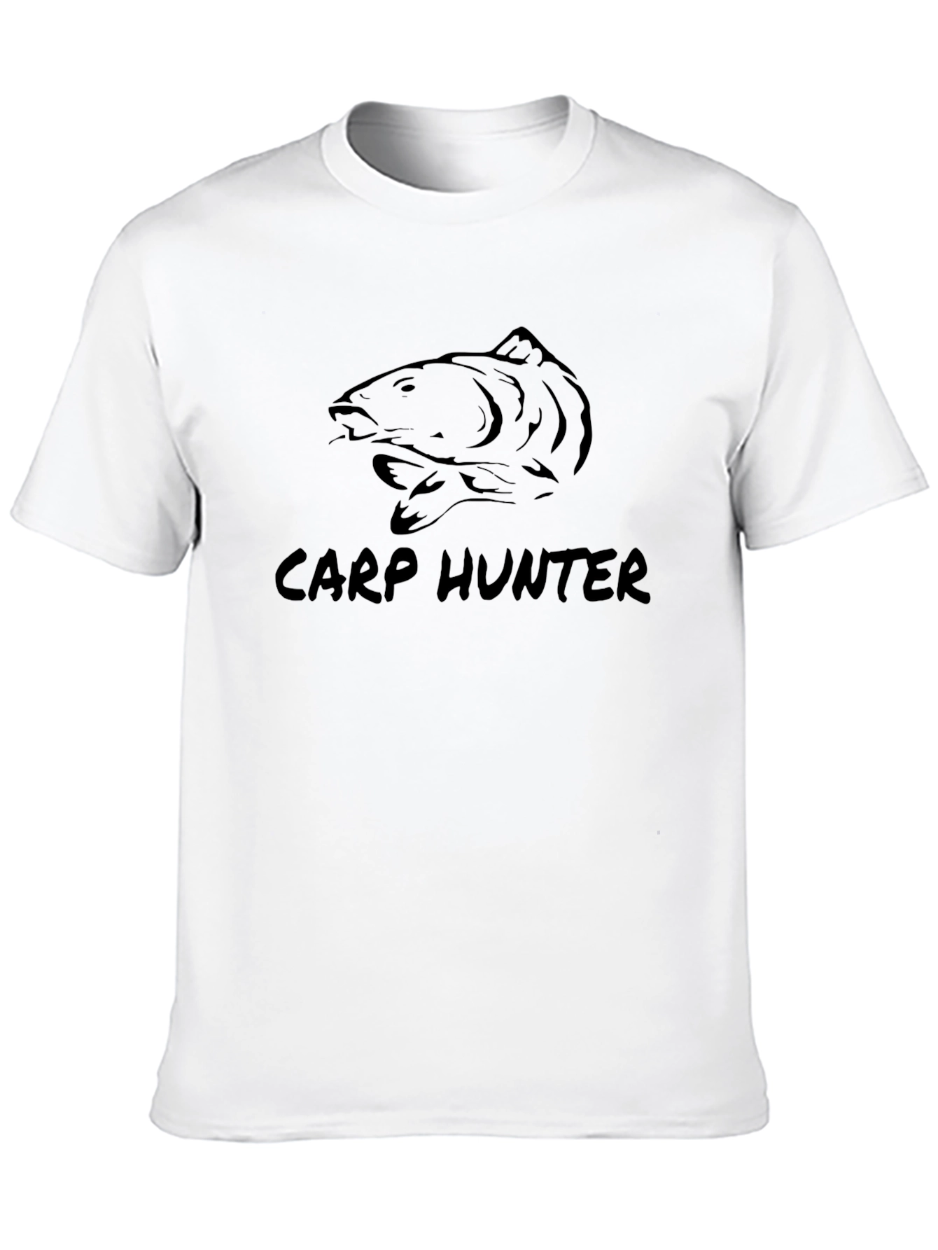 Carp Hunter Black T-Shirt - Fishing Apparel