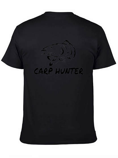 Carp Hunter Black T-Shirt - Fishing Apparel