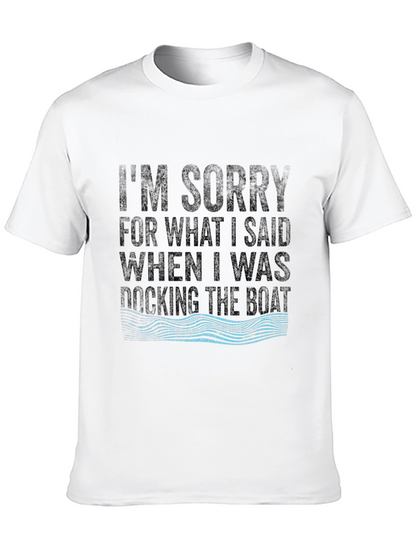 Docking The Boat Funny T-Shirt