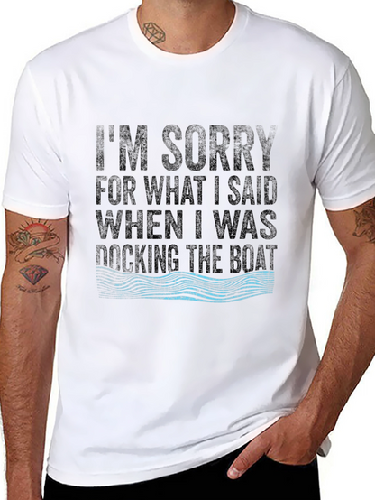Docking The Boat Funny T-Shirt