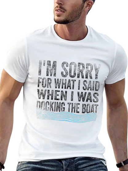 Docking The Boat Funny T-Shirt