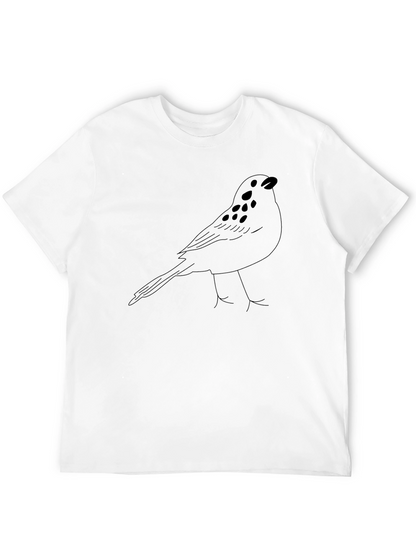 Black Bird Outline Graphic Tee