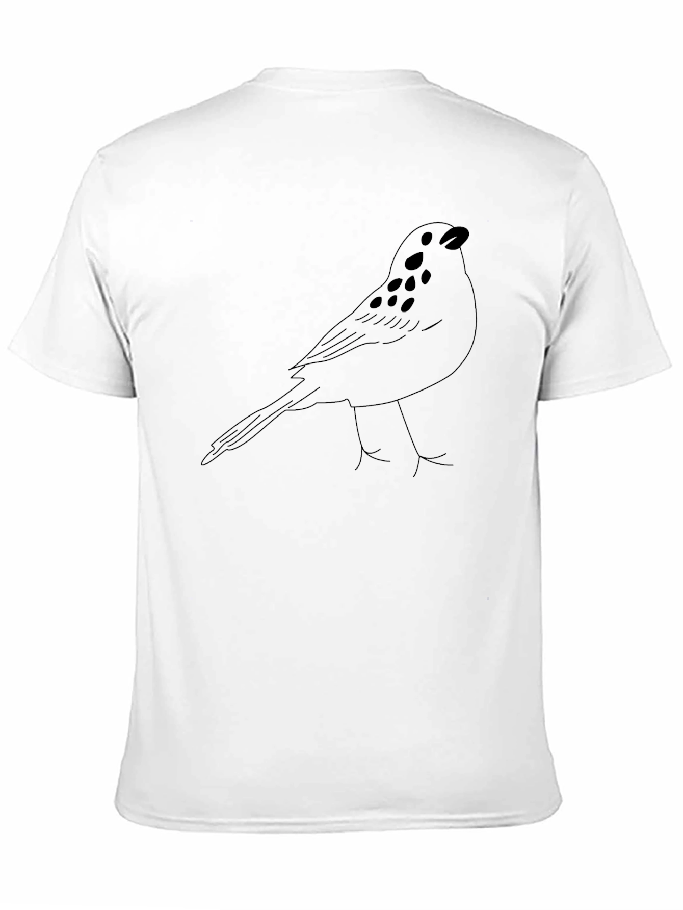 Black Bird Outline Graphic Tee