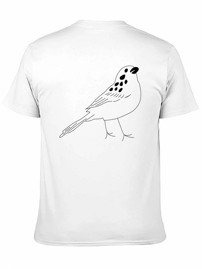 Black Bird Outline Graphic Tee