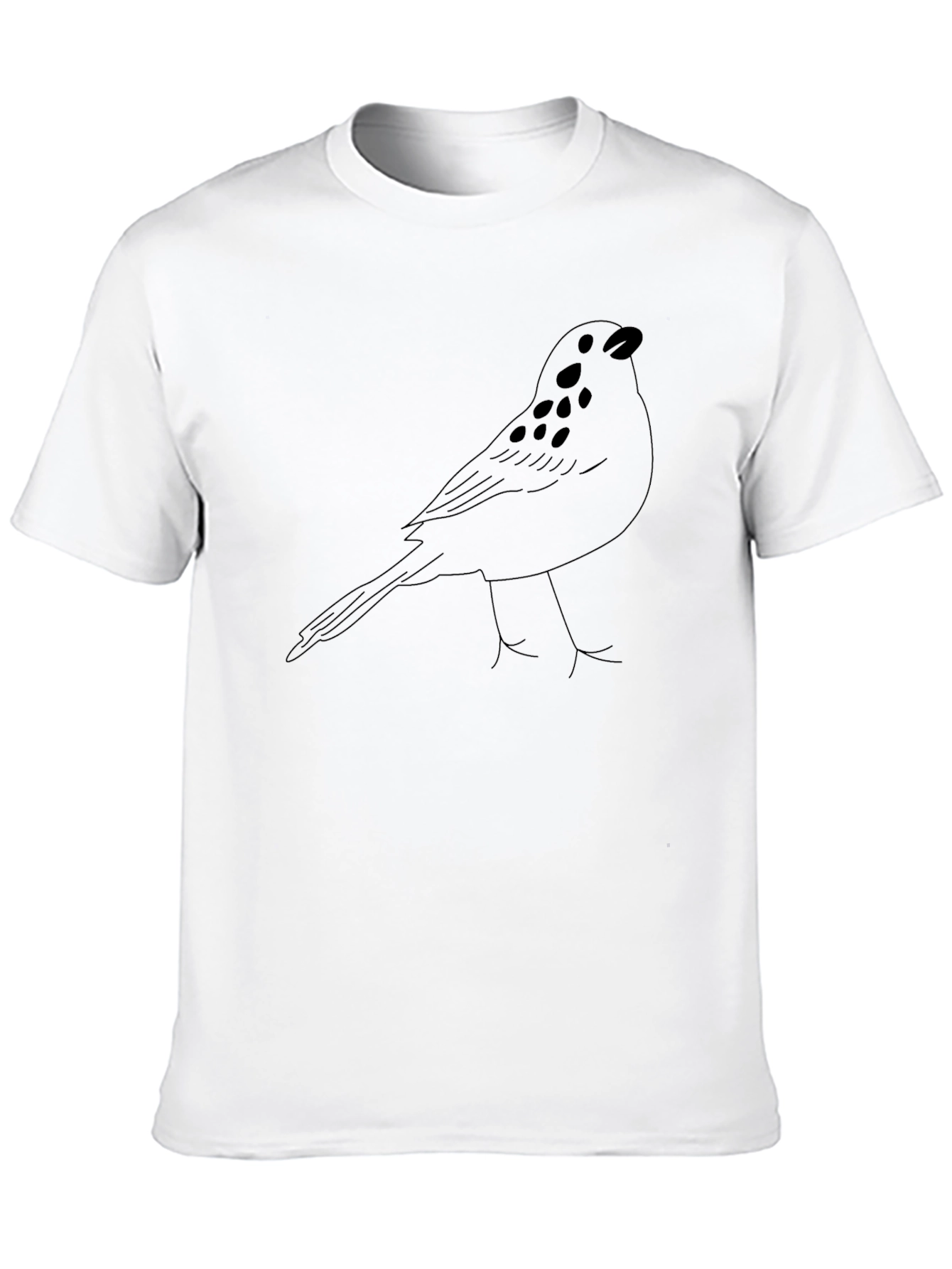 Black Bird Outline Graphic Tee
