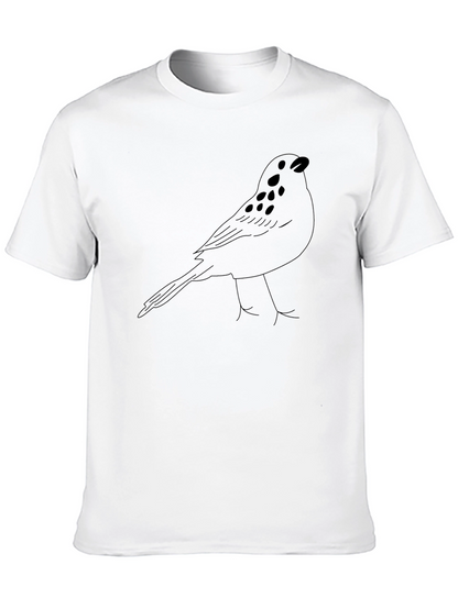 Black Bird Outline Graphic Tee