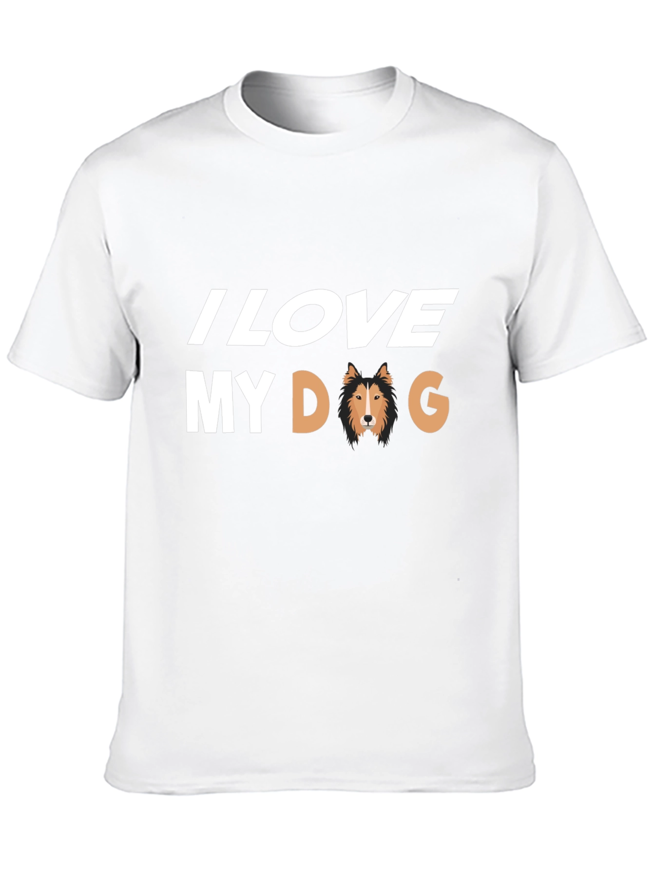 I Love My Dog Black T-Shirt