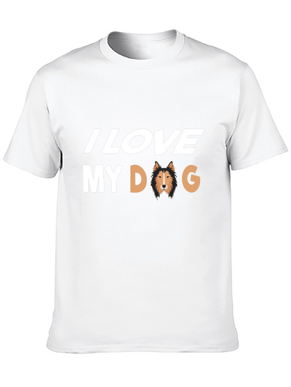 I Love My Dog Black T-Shirt