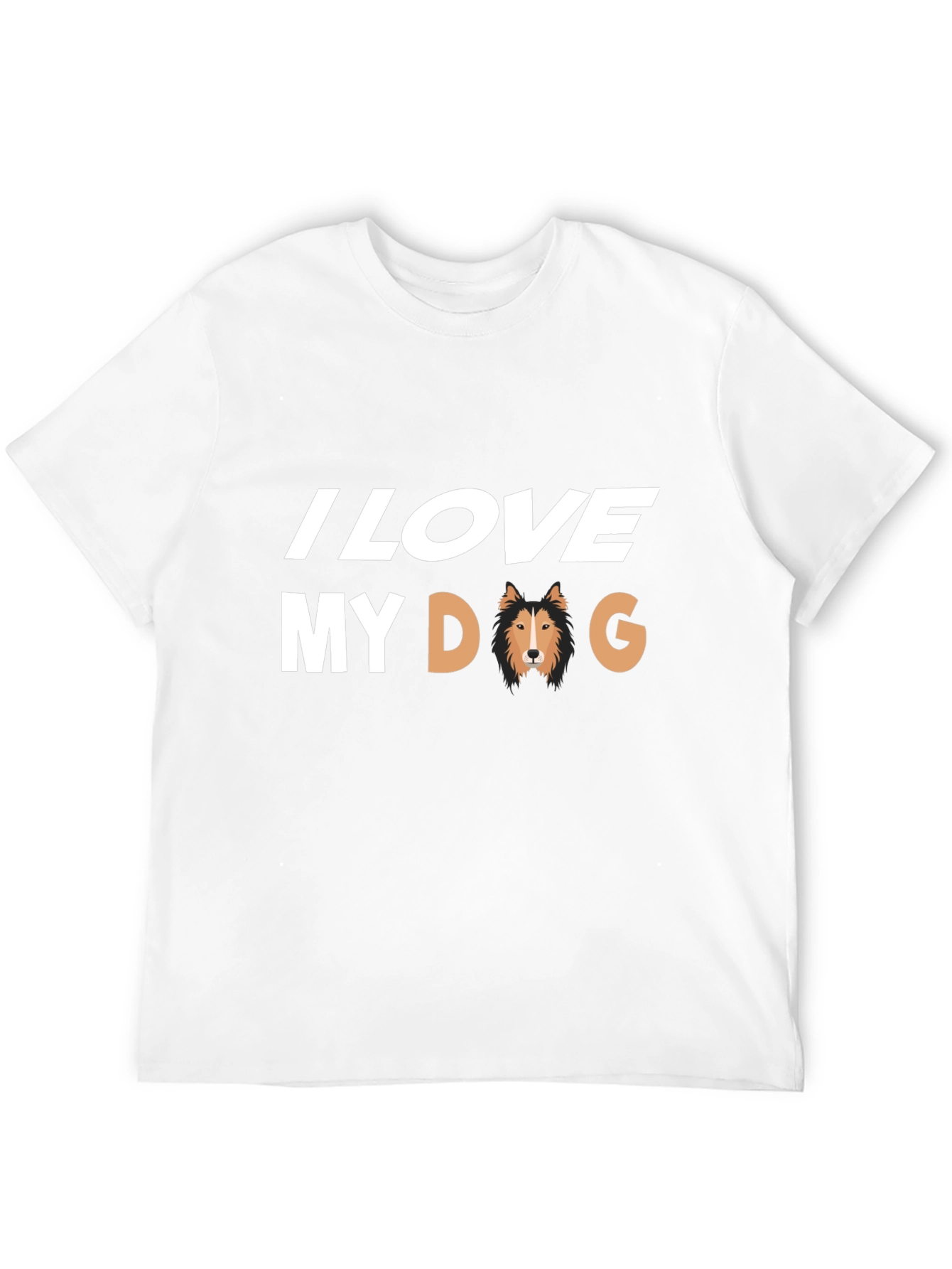 I Love My Dog Black T-Shirt