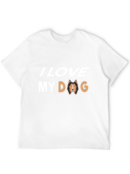I Love My Dog Black T-Shirt