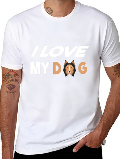 I Love My Dog Black T-Shirt